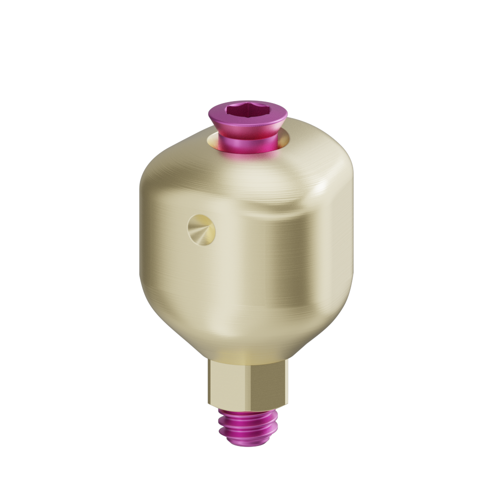 Scannable anatomical abutment + Screw