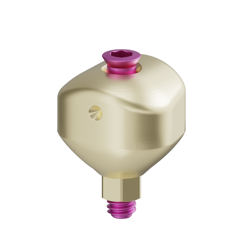 Scannable anatomical abutment + Screw