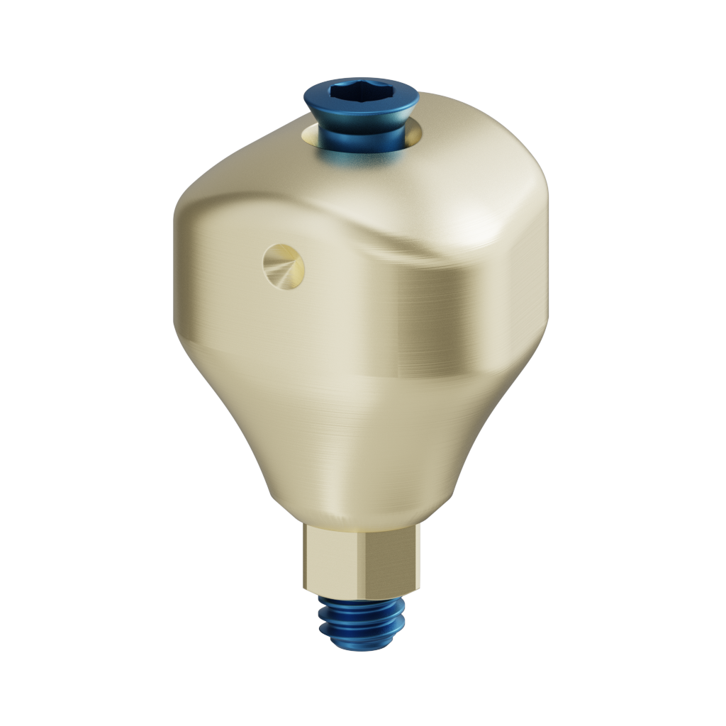 Scannable anatomical abutment + Screw