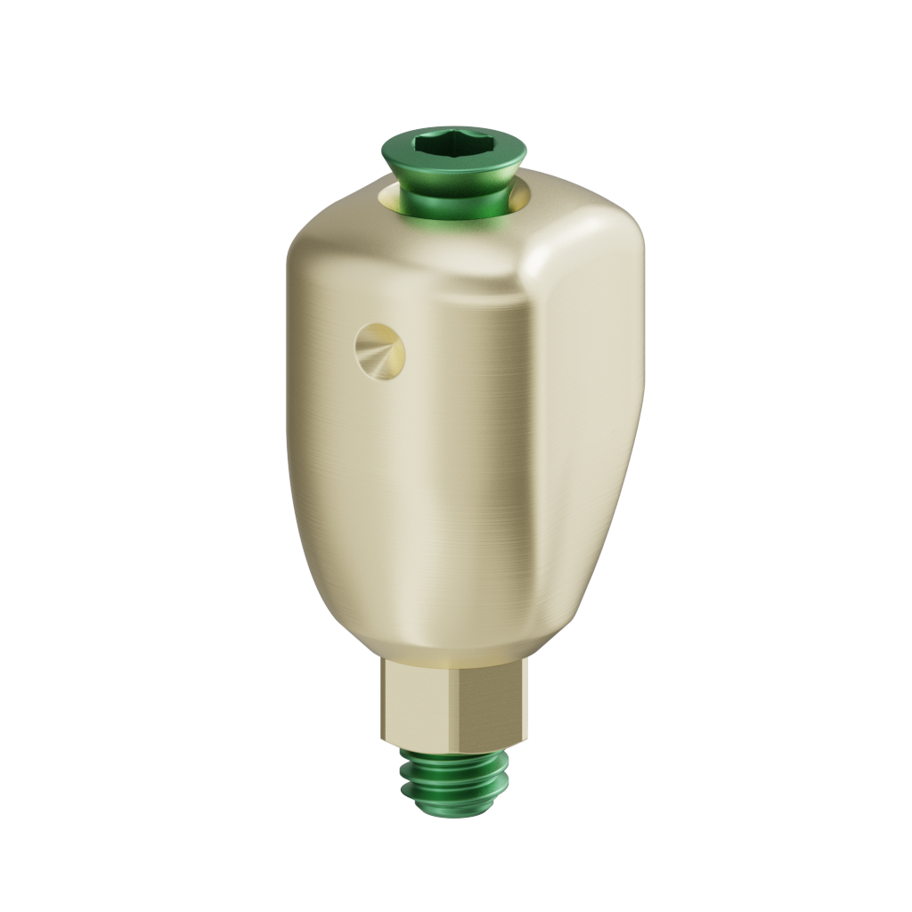 Scannable anatomical abutment + Screw